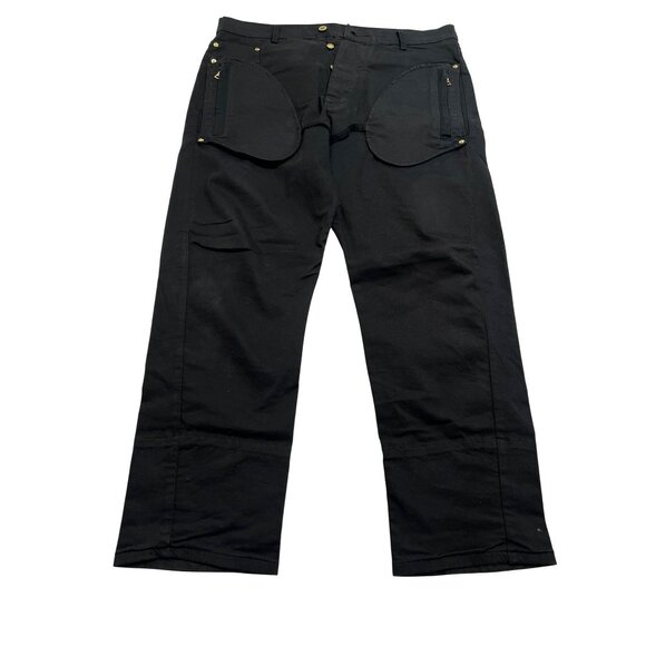 Mr. Completely Front Pocket Button Fly Jeans in Black - Picture 1 of 4